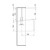 Appendiabiti saliscendi per armadio 44 - 61 cm servetto originale 2004 grigio